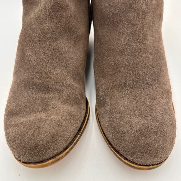 Lucky Brand Suede Leather Grey Bremma Booties Size 5 - Picture 3 of 10